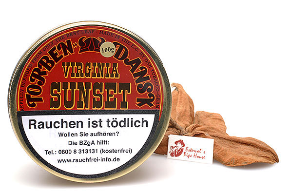 Torben Dansk Virginia Sunset Pipe tobacco 100g Tin